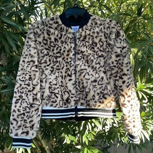 BB Dakota Leopard Print Faux Fur Soft Jacket